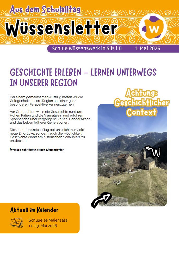 Wüssensletter 1. Mai 2026