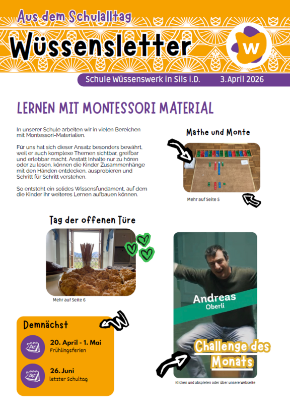 Wüssensletter 3. April 2026