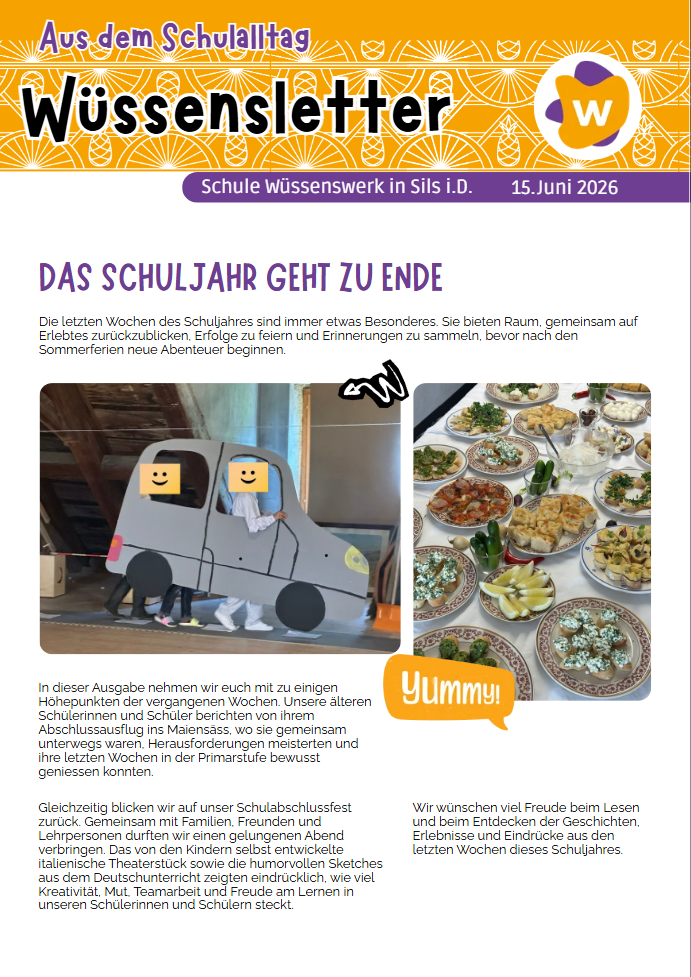 Wüssensletter 15. Juni 2026