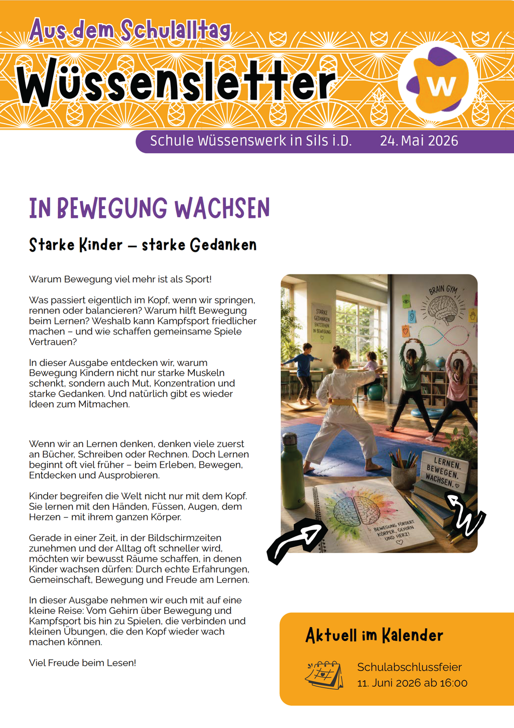 Wüssensletter 24. Mai 2026
